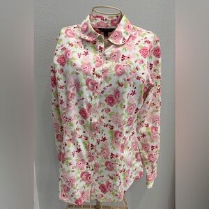 Brooks Brothers Women’s Floral Button-Up Blouse in Size 4